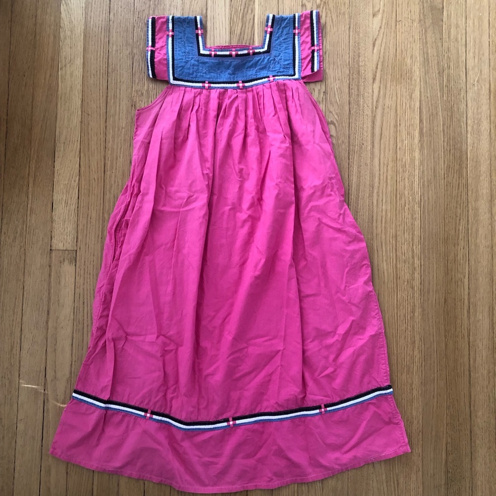 Vintage Cotton Summer Maxi Dress M